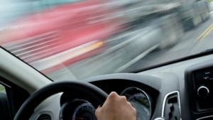 driving a car