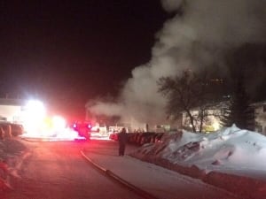 Fire in Regina
