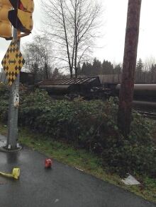 Coal train derailment Burnaby, B.C. Jan 11, 2014