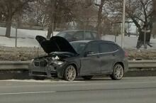 Concrete-damaged car
