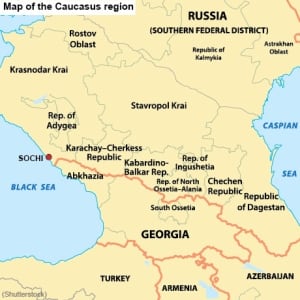 north caucasus map
