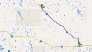 skpic map shellbrook to ahtahkakoop