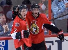 Clarke MacArthur and Kyle Turris