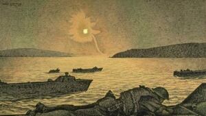 Alex Colville, A German Flare Goes Up