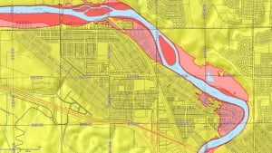 Bowness flood map