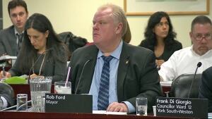 Mayor Rob Ford at Toronto City Hall on Jan. 22, 2014