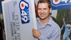 Peter Dushop lottery win
