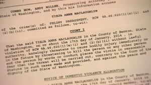 Tieja McLaughlin charges