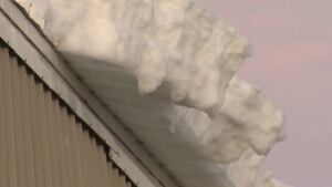 Snow on roof