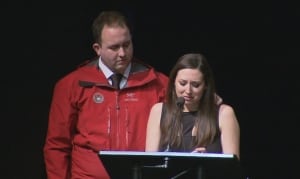 Tim Jones memorial service - Curtis and Taylor Jones