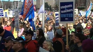 Teacher's rally