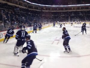 Winnipeg Jets wearing Rick Rypien's number