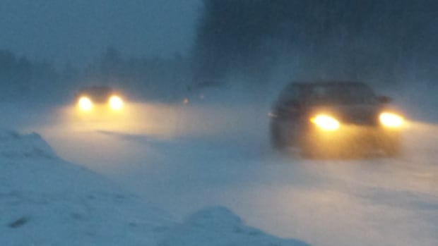 Snowy highway