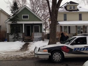 Police on scene at at house on Moy Ave.