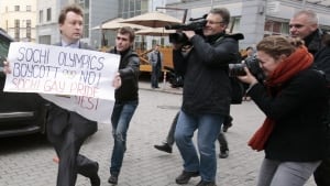 Sochi olympics protester