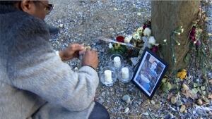 Meskine memorial candle lighting
