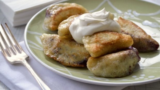 Blueberry perogies