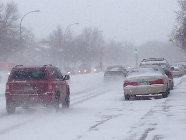 Winter storm slams south central Saskatchewan - Saskatchewan - CBC News