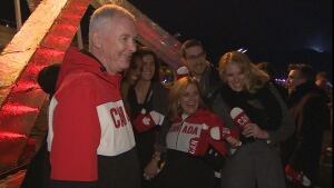 John Furling at Olympic torch lighting