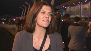 Christine Sinclair at Olympic torch lighting