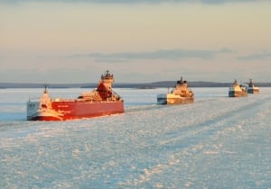 Frozen Great Lakes