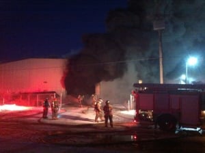 Sutherland warehouse fire