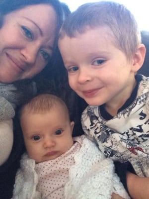 Jenna Kostiuk and children