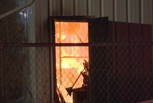 Canadian Tire warehouse fire in Sutherland