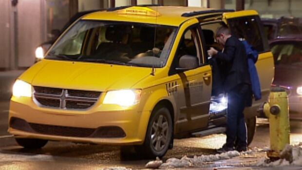 Calgary taxi night