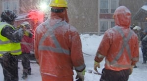 Emergency crews at St. John's apartment complex fire