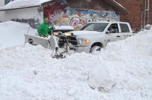 stuck snow plow thunder bay