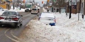 thunder bay feb. 21, 2014 buried car