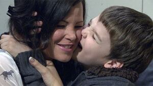 Kelly Moonie with her son Kyle