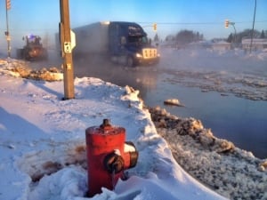 Stuck semi