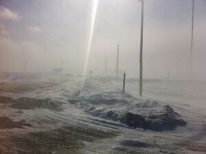 Poor visibility on highway