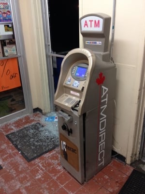 ATM robbery attempt