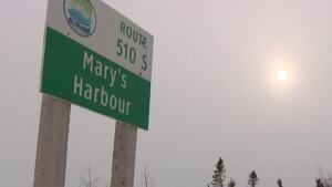 Mary's Harbour sign
