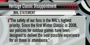 NHL statement