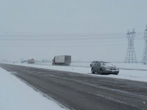 Highway snow