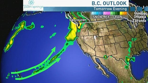 Calm before Pineapple Express brings subtropical rain