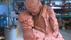 Newfoundland sealing disaster sculpture