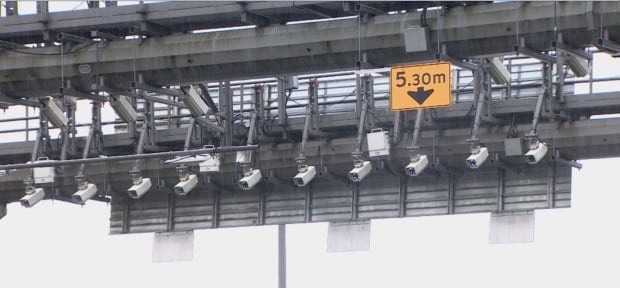 Electronic tolling cameras - bridge tolls - Golden Ears Bridge