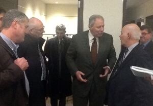 Jim Irving and David Coon discuss the province's new forestry strategy
