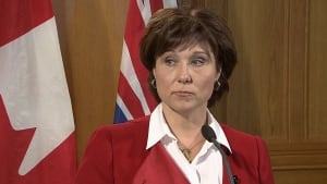 Christy Clark says John Les appointment a mistake