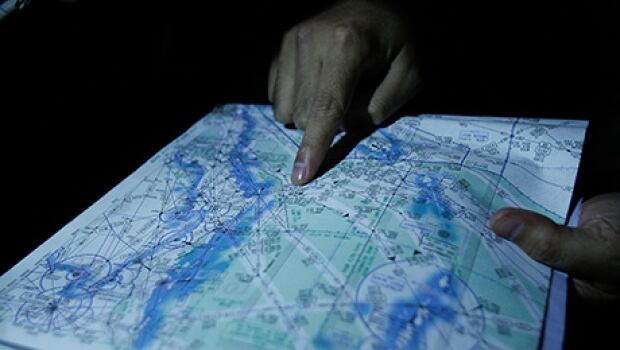 Flight path for MH370