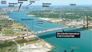 Detroit River International Crossing Diagram