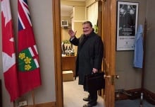Finance Minister Jim Flaherty bids farewell