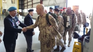 Soldiers return