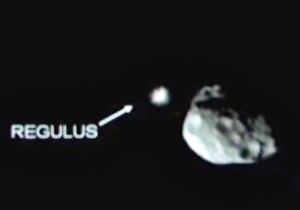 Regulus and asteroid