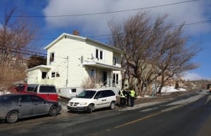 Fire, police outside Torbay home that had fire March 20, 2014